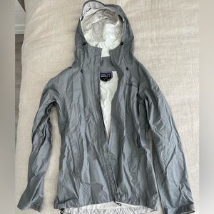 Patagonia gray raincoat, size XS